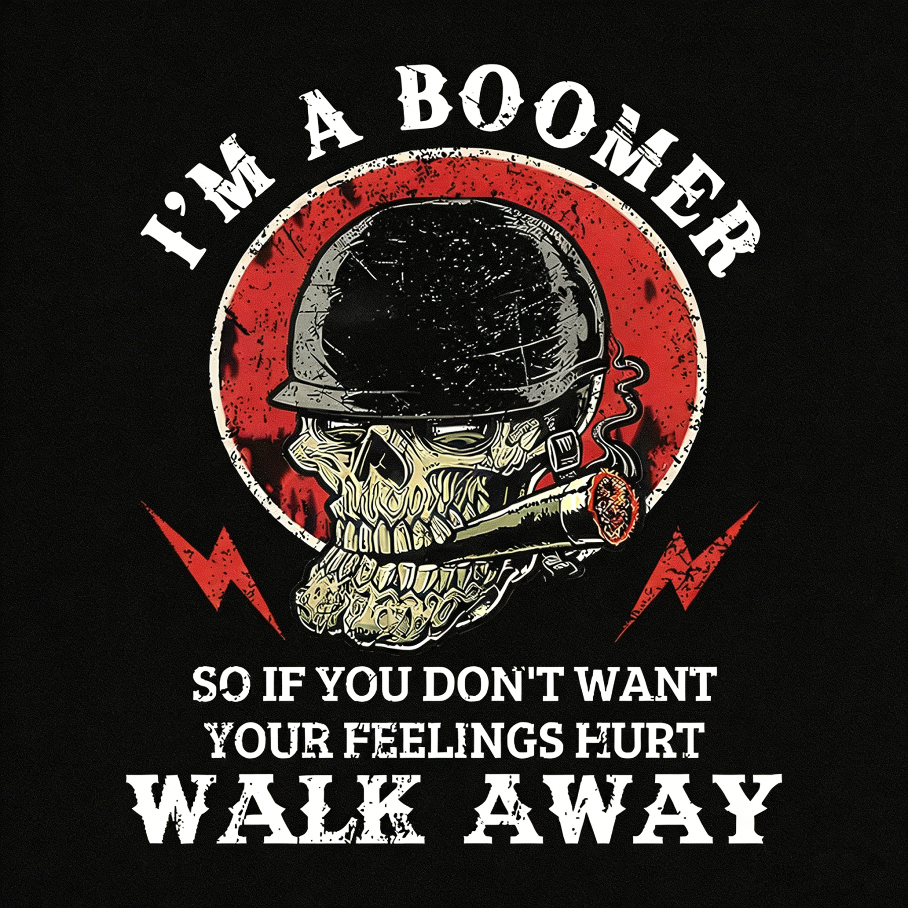 BOOMER Skull T-shirt, Unisex Hoodie, Custom Year Of Birth Sweatshirt, I'm A Boomer, Walk Away T-shirt