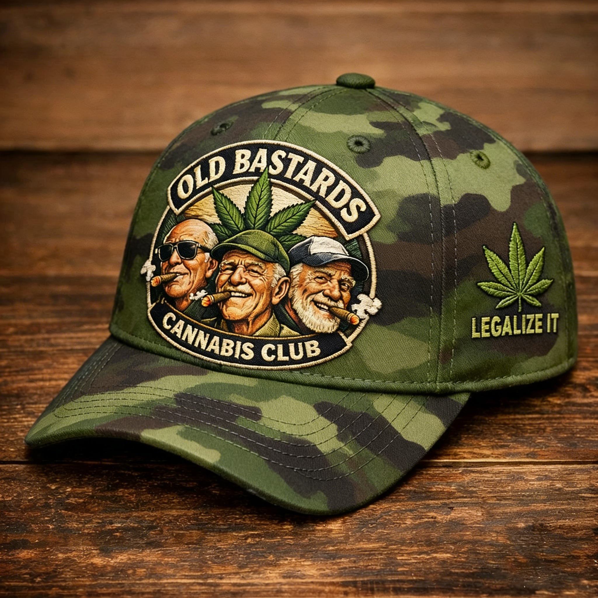 🏆Flash Sale 60% OFF - 🌿Old Bastards Cannabis Club Cap