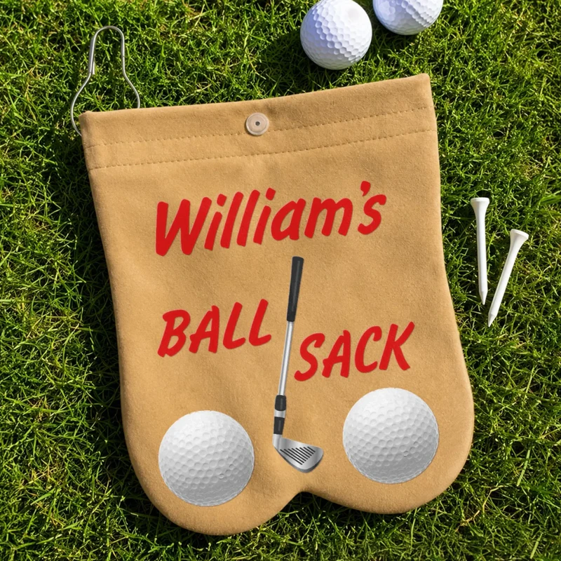 Custom Golf Ball Bag Sack - Personalized Birthday Gifts For Golf Lovers, Sports Fans, Sports Lovers - King Of The Golf Course