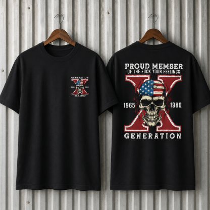 Custom Gen X Skull New Printing T-shirt