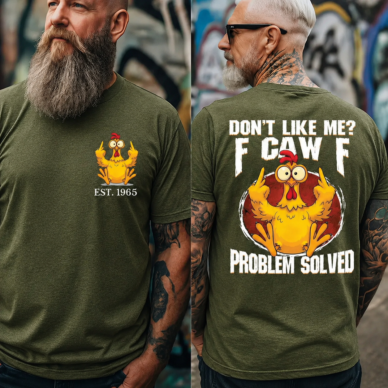 F Caw F T Shirt, Custom Year 2 Side Shirt, Boomer/Gen X/Y T-shirt