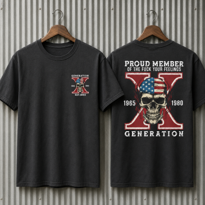 Custom Gen X Skull New Printing T-shirt