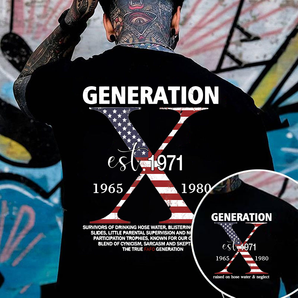 Generation X USA Flag T-Shirt | The True FAFO Generation