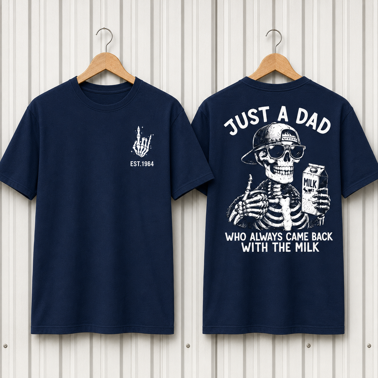 Just A Dad Who Always Came Back With The Milk Custom Year T-shirt