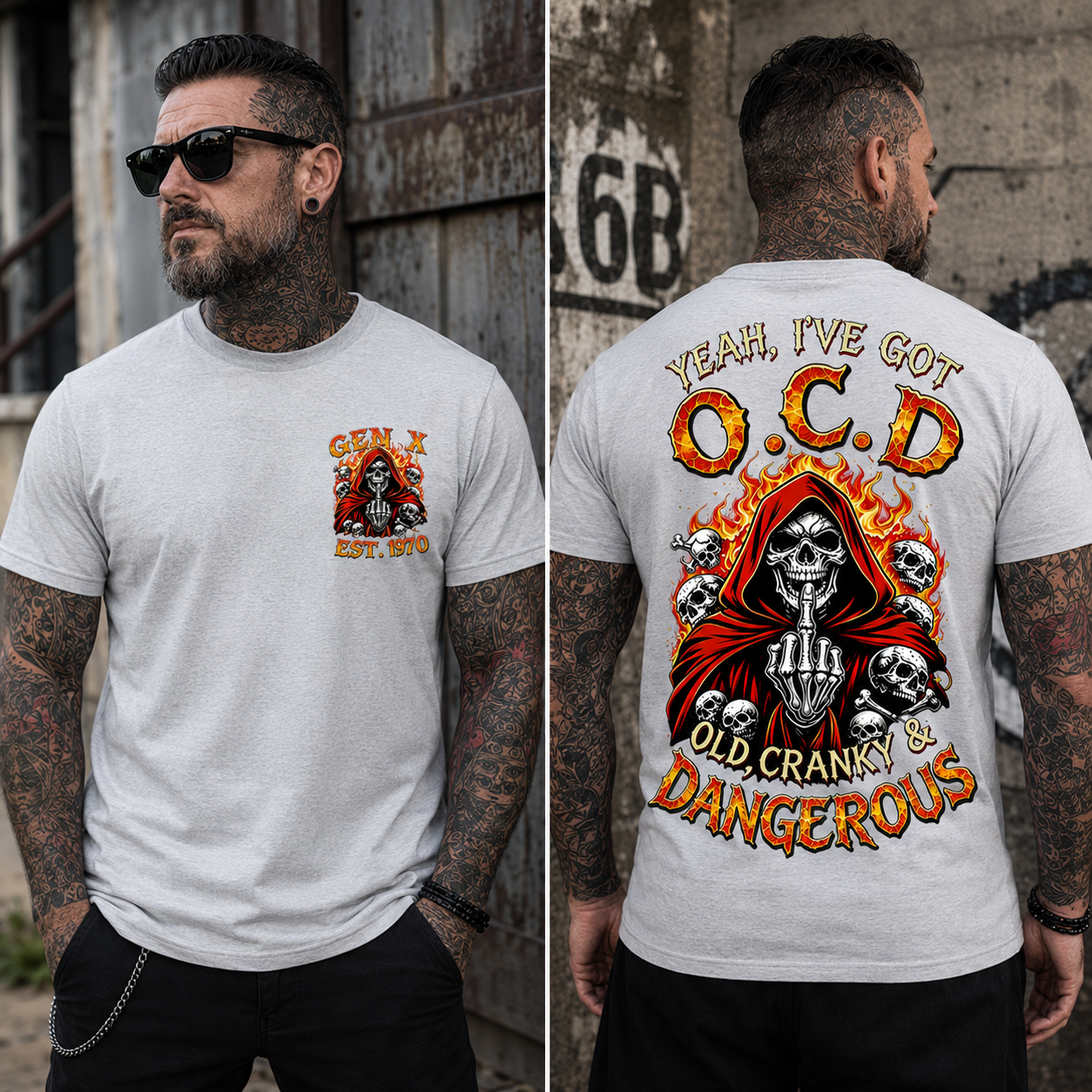 Yeah I've Got O.C.D Old Cranky & Dangerous Custom Year T-shirt