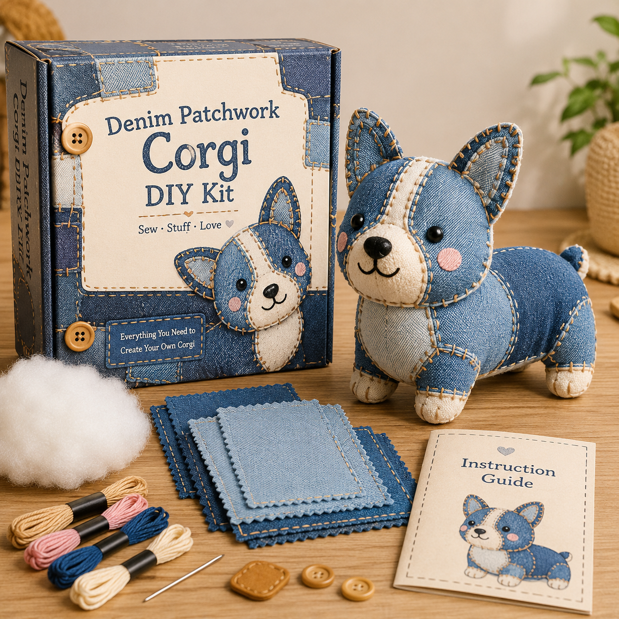 🧵 Patchwork Animal DIY Sewing Kit