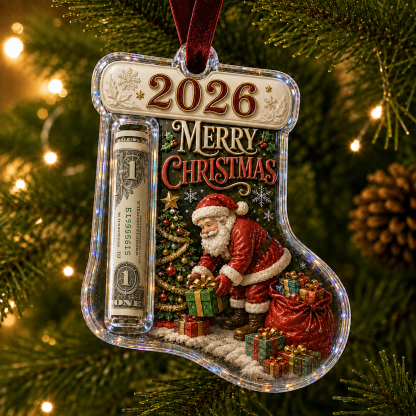 🎅 Cash Clip Christmas Tree Ornament