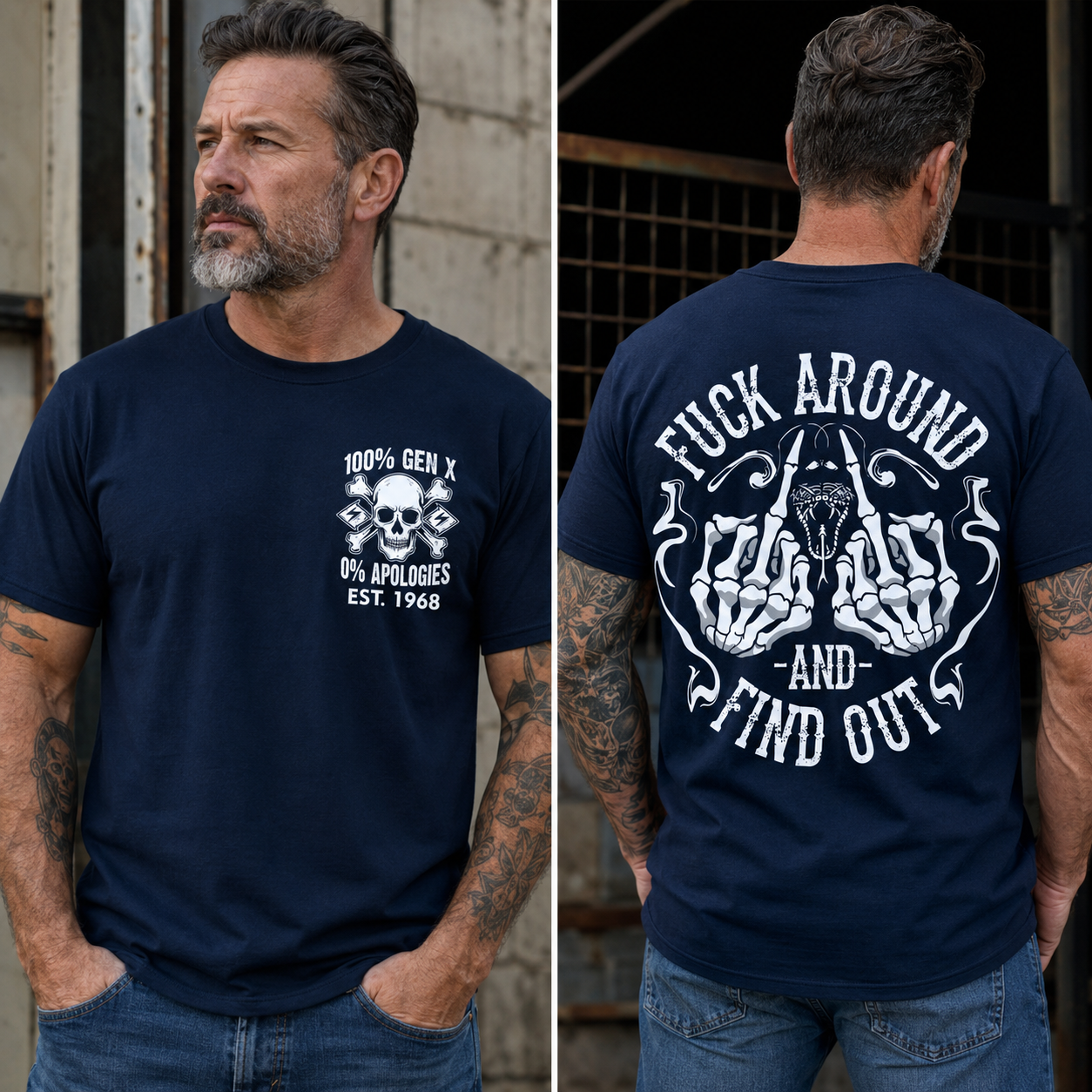 Custom Birth Year  Generation X Fuck Around And Find Out T-shirt