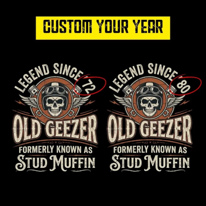 Old Geezer Legend Since '76 T-shirt