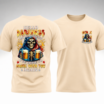 Personalized Generation X Skull Beer T-Shirt Custom Birth Year Vintage Graphic Tee Gen X Drinking Shirt