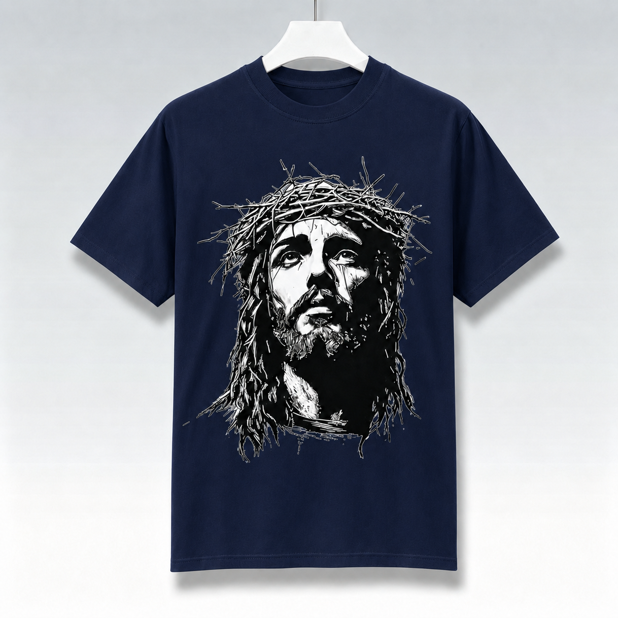 Jesus Crown of Thorns 100% Cotton T-Shirt