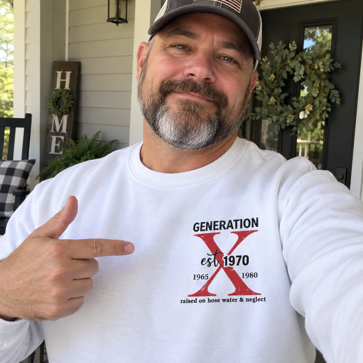 Generation X Badass Generation Sweatshirt, Before All You Sissies Were Born, Unisex, Custom Year Of Birth Crewneck Sweatshirt