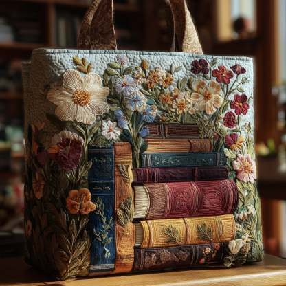 Hippie Quilted Tote Bag