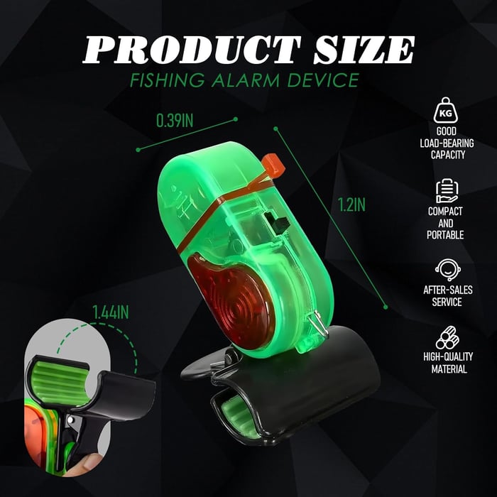 Last Day 50% OFF🔥Fishing Bite Alarm with LED Light🎣
