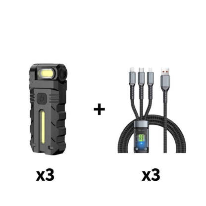 💎 50% OFF! 💎 180° Rotating Head LED Work Light – Dual Beam, Magnetic Base & USB-C Rechargeable