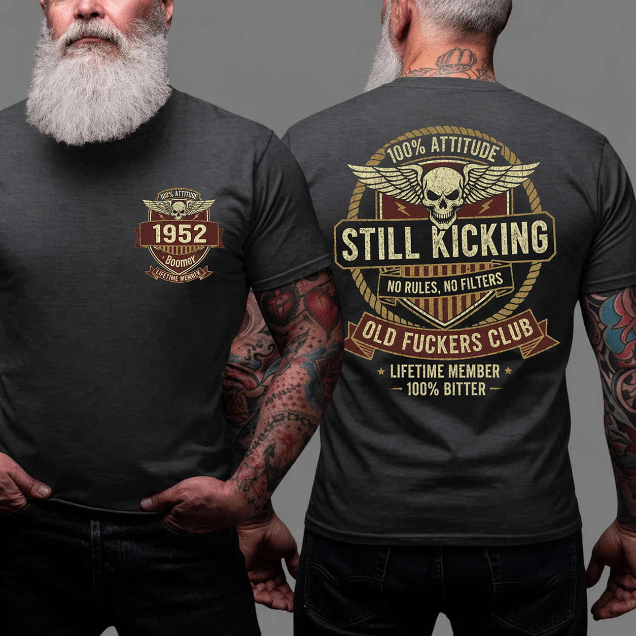 Old Guys Club Lifetime Member Still Kicking T-shirt