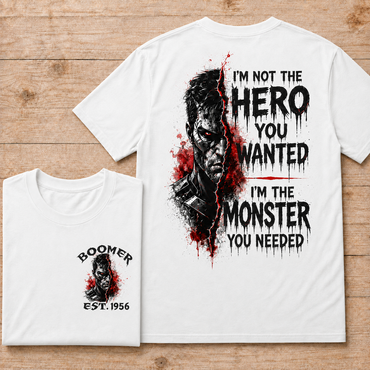 I'm Not The Hero You Wanted I'm The Monster You Needed Custom Year T-shirt