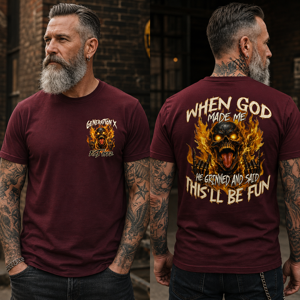 Personalization Year Gen X T Shirt, When God Made Me T Shirt , Gen X 1965-1980 T Shirt