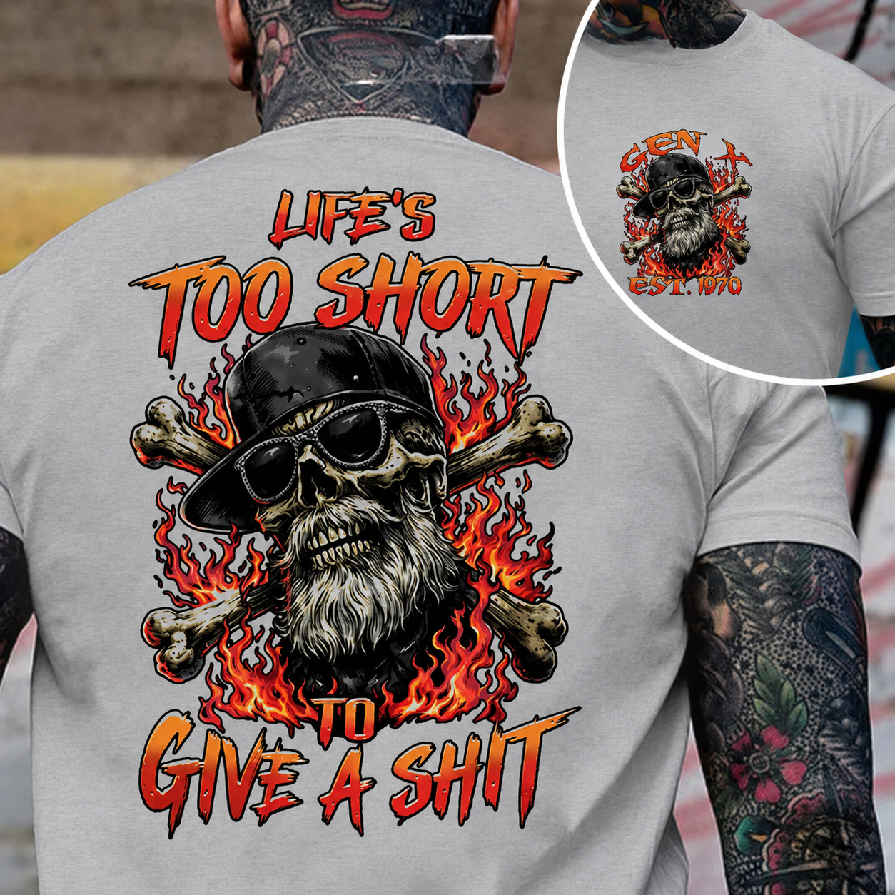 Custom Year Gen X Life's Too Short To Give A Shit T-shirt