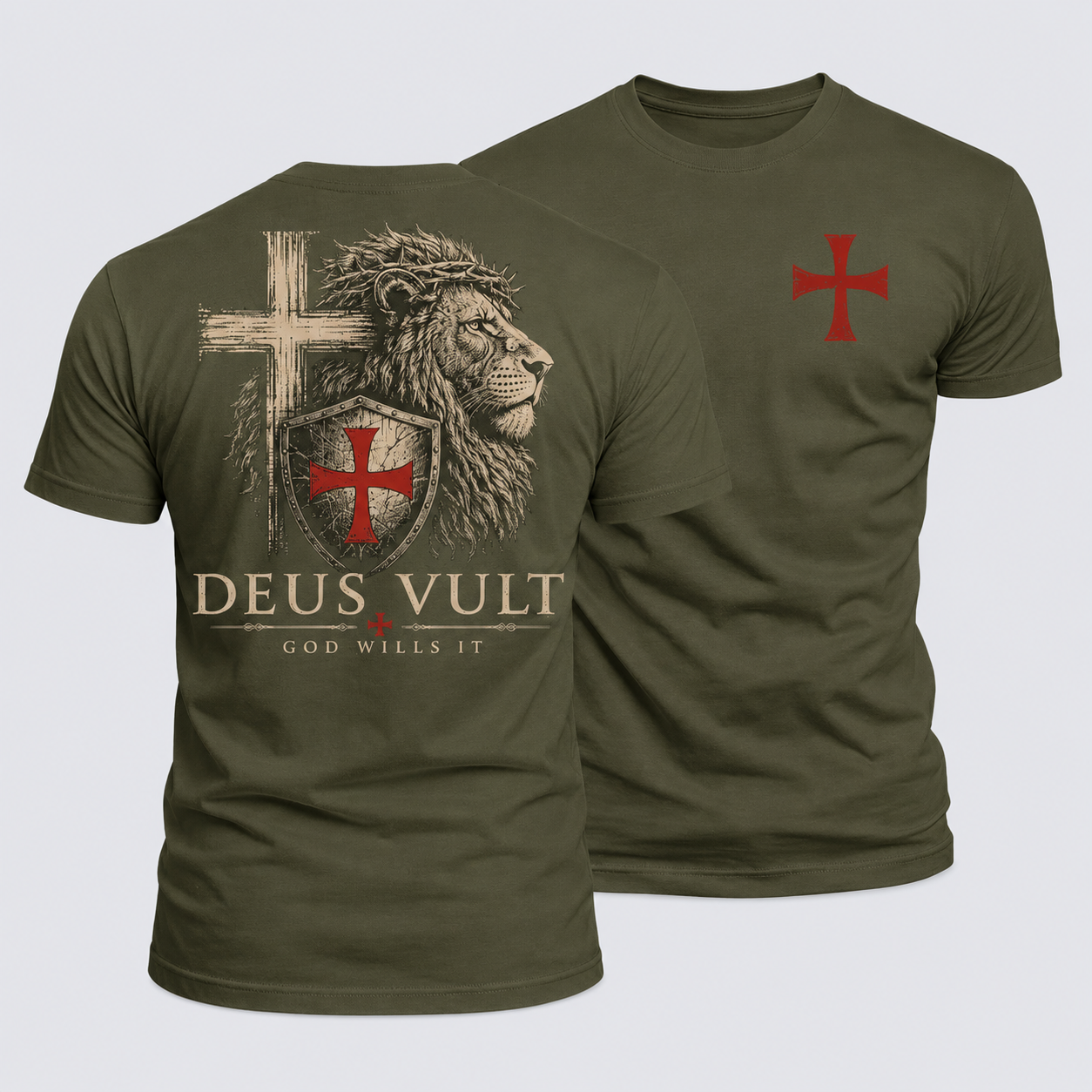 Luxe Mercerized Cotton Tee - Deus Vult