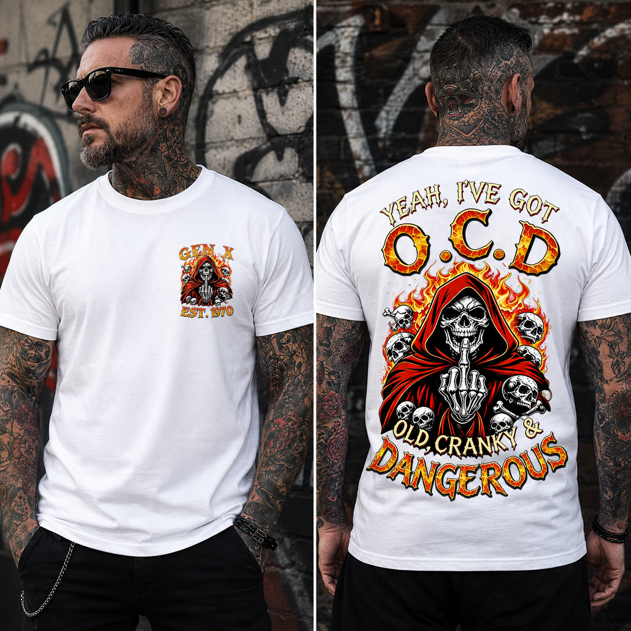 Yeah I've Got O.C.D Old Cranky & Dangerous Custom Year T-shirt