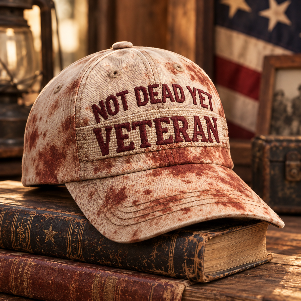 Veteran Printed Casual Hat