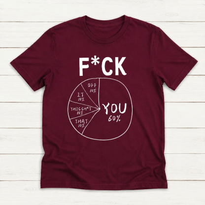 F*ck You 60% Create Your Own Pie Chart Unisex T-Shirt