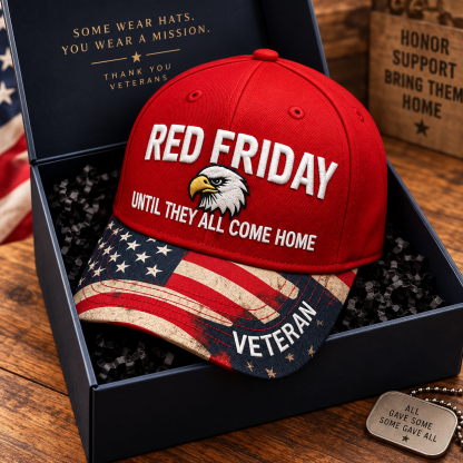 US Red Friday Printed Casual Hat