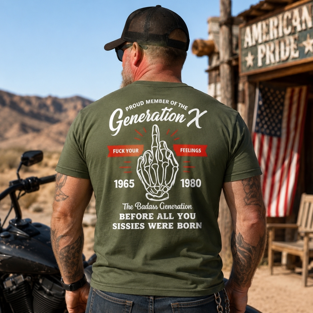 Generation X™ Custom Year T-Shirt | Fuck Your Feelings Tee