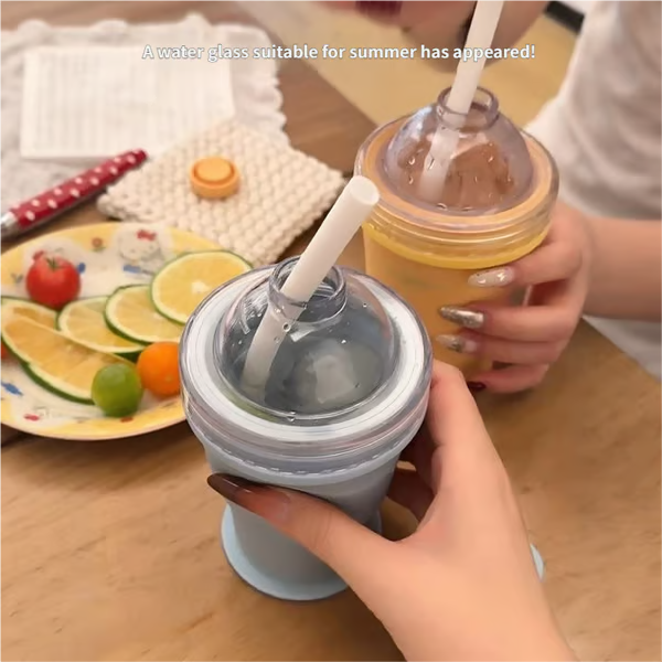 🔥Recent Offer: 50%Off🔥-2-in-1 Foldable Silicone Ice Ball Maker Cup