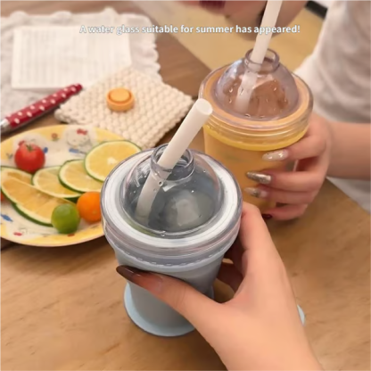 🔥Recent Offer: 50%Off🔥-2-in-1 Foldable Silicone Ice Ball Maker Cup