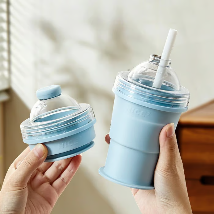 🔥Recent Offer: 50%Off🔥-2-in-1 Foldable Silicone Ice Ball Maker Cup
