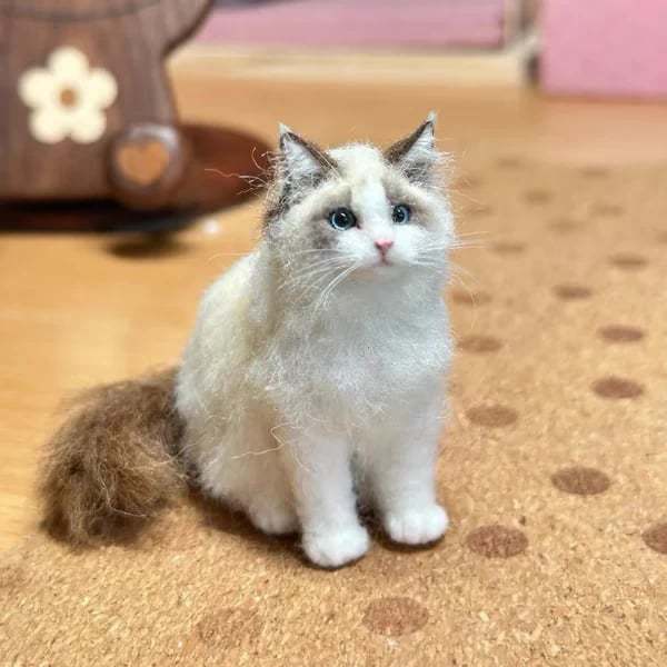 🔥Last Day 49% OFF - 🐱💖 Mini Felted Wool Cat