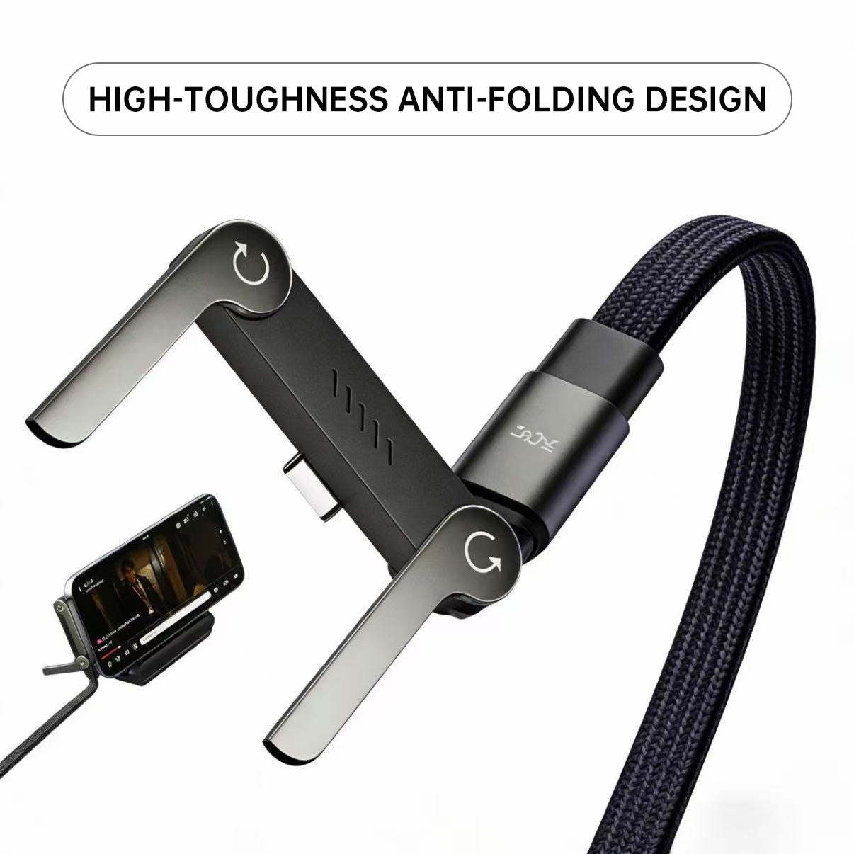 Invisible Fast-Charging Cable With Stand