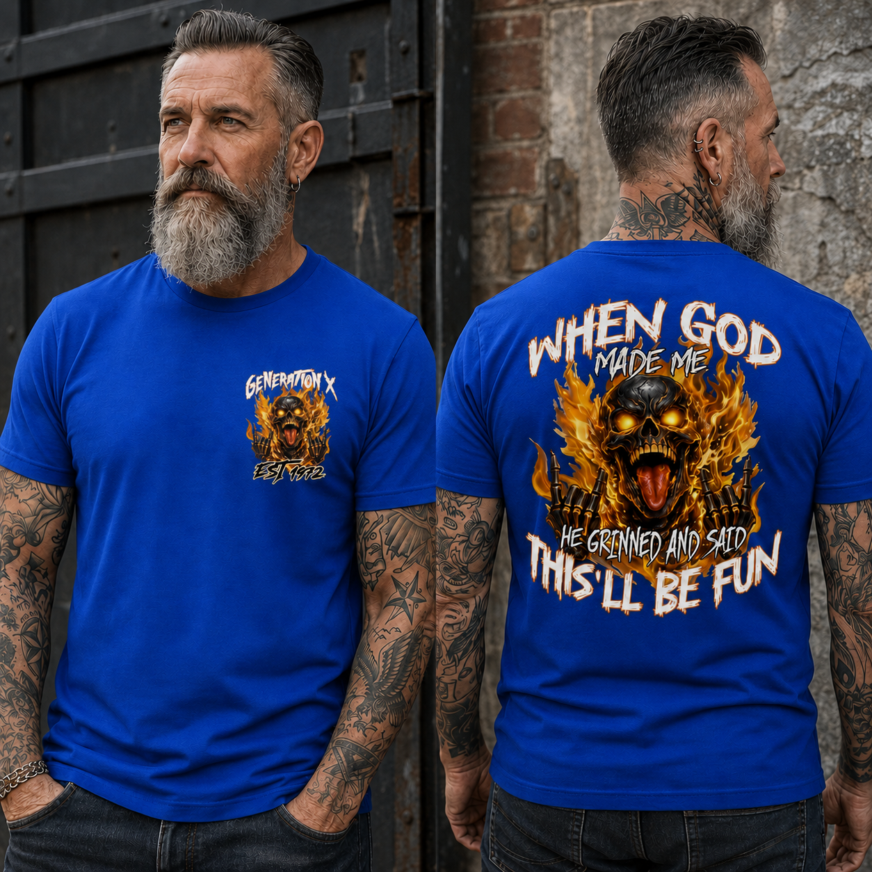 Personalization Year Gen X T Shirt, When God Made Me T Shirt , Gen X 1965-1980 T Shirt