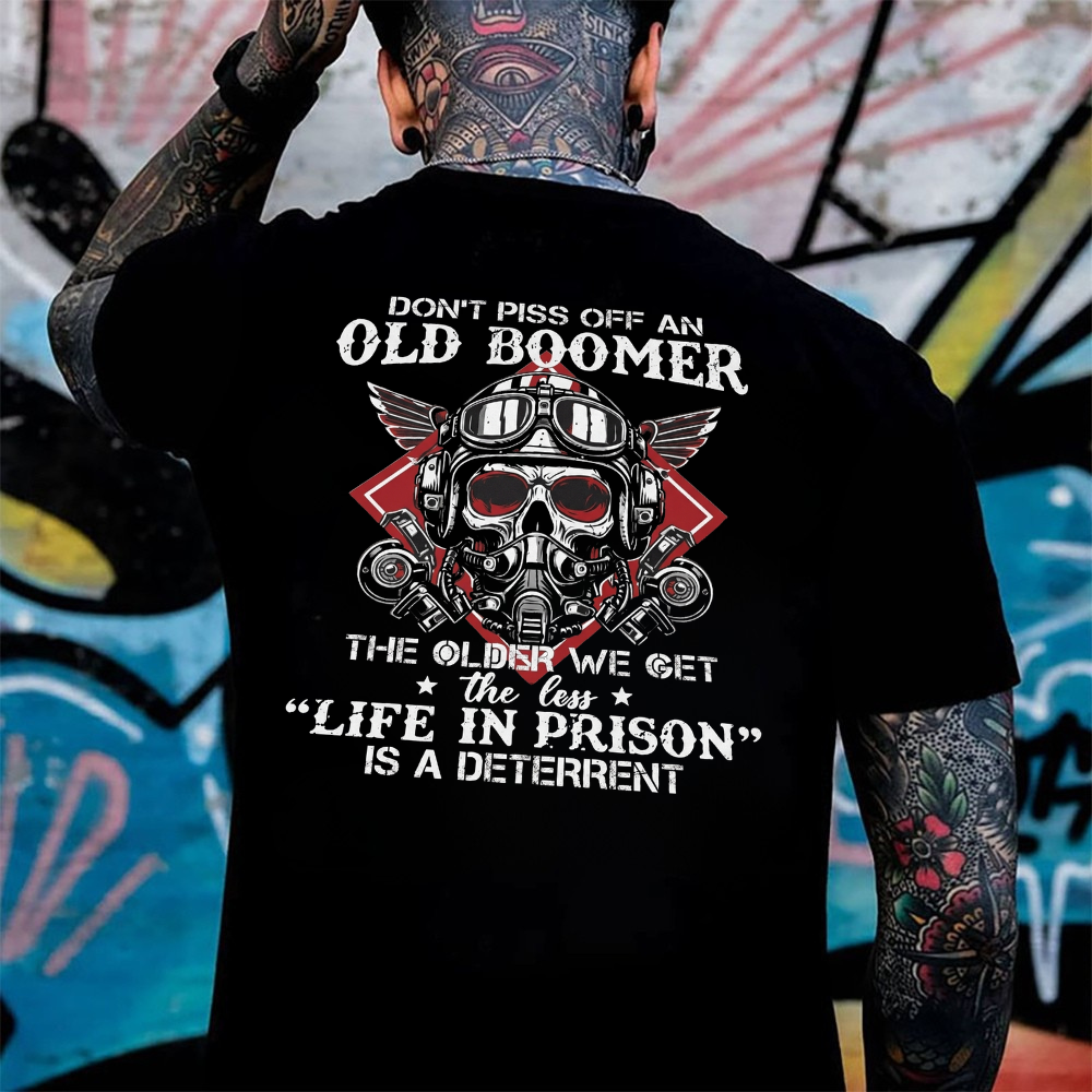 "Old Boomer" Custom Birth Year Tee - The Ultimate Statement of Badassery