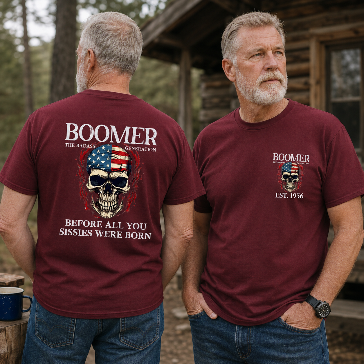 BOOMER The Badass Generation Custom Year Of Birth T shirt, Unisex, Before All You Sissies Were Born T shirt