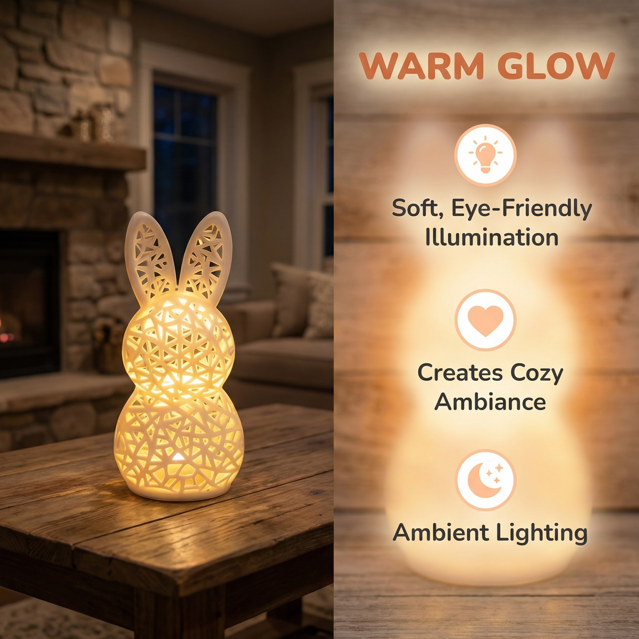 Easter Bunny LED Tabletop Lights Decorations