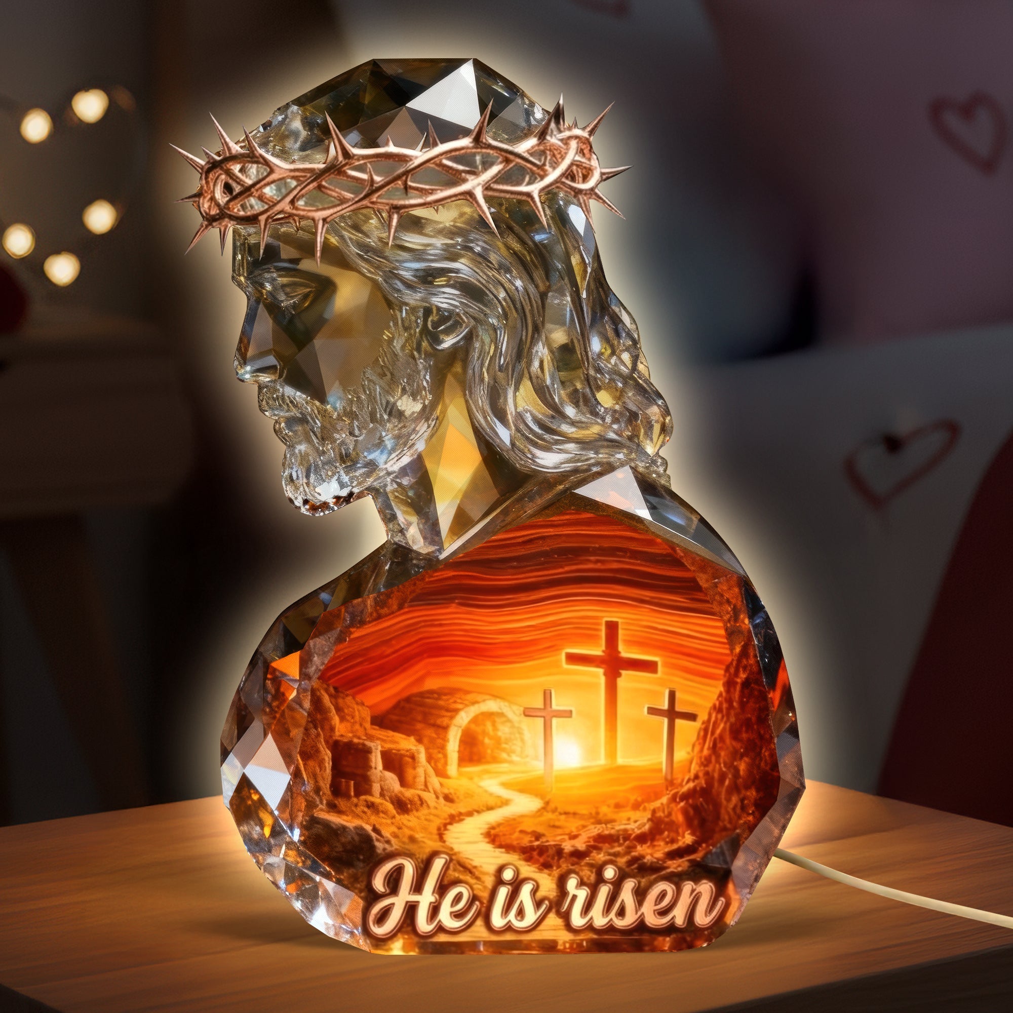 Holy Spirit Resurrection Light Box – Easter Gift for Christians