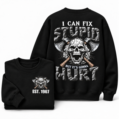 The Devil Whispered To Me I Whisper Back Bring Beer Gen X//Boomer Custom Birth Year Crewneck Sweatshirt