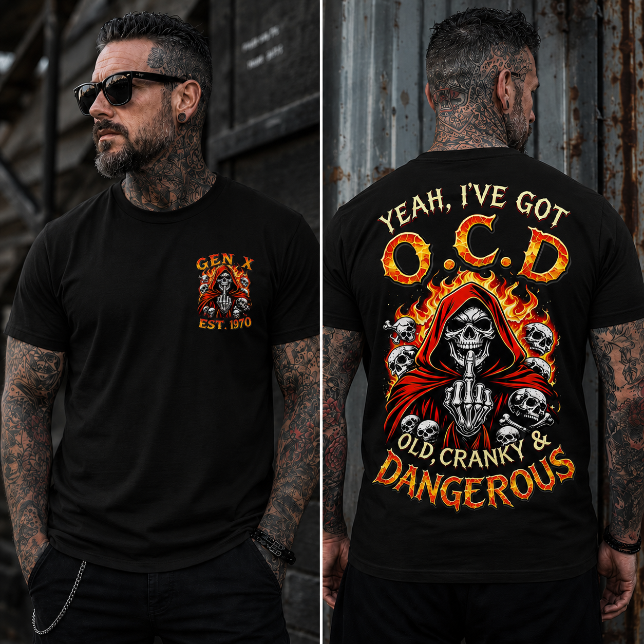 Yeah I've Got O.C.D Old Cranky & Dangerous Custom Year T-shirt
