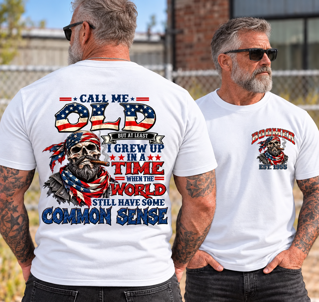 Call Me Old Common Sense EST Shirts