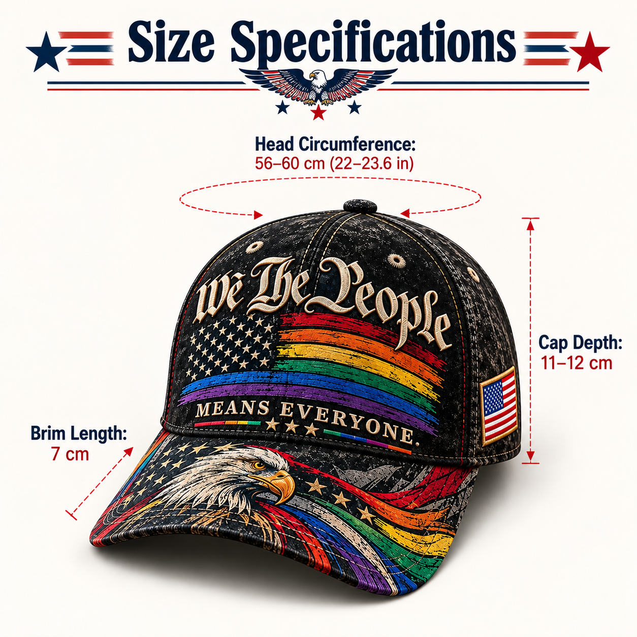 🌈We The People Means Everyone Baseball Cap