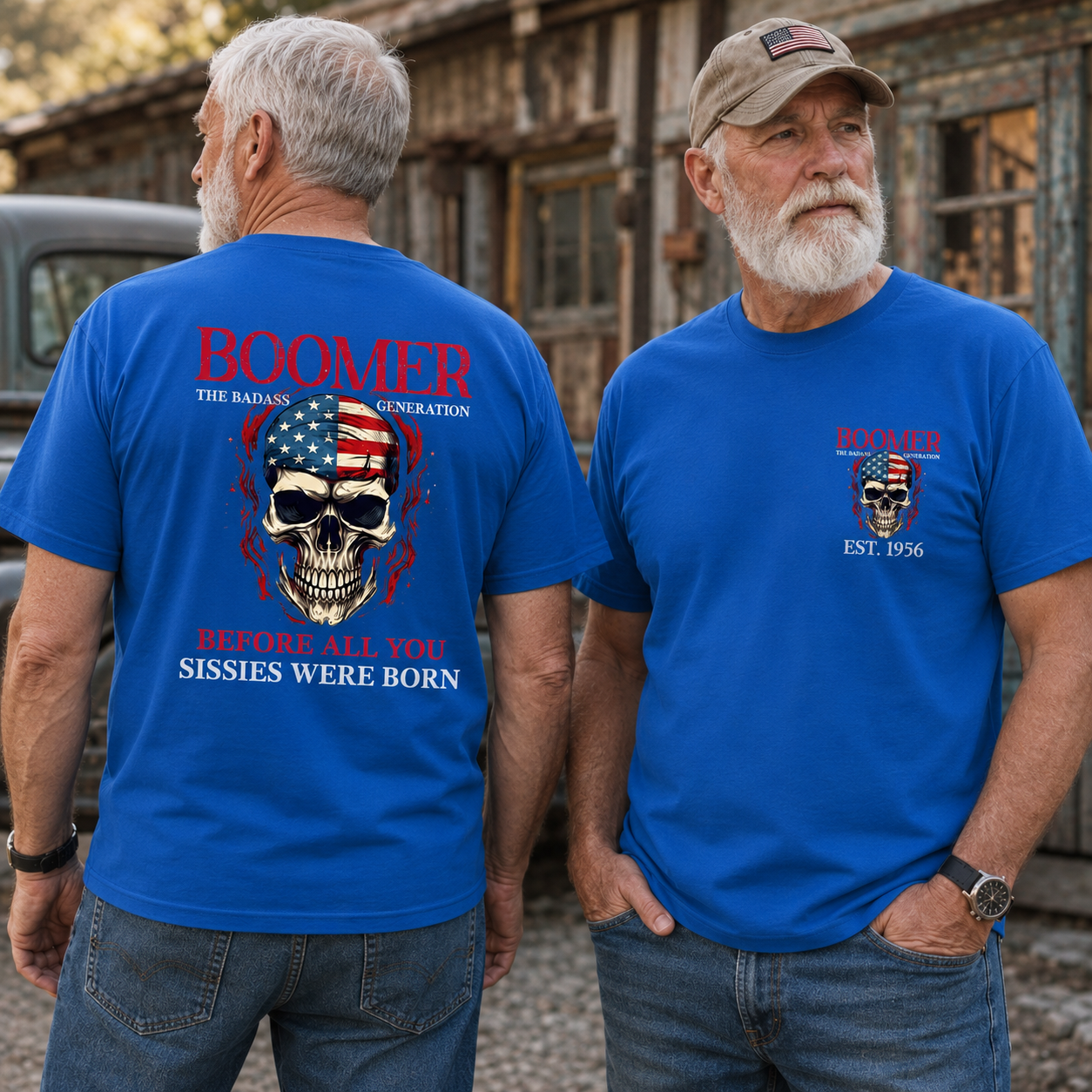 BOOMER The Badass Generation Custom Year Of Birth T shirt, Unisex, Before All You Sissies Were Born T shirt