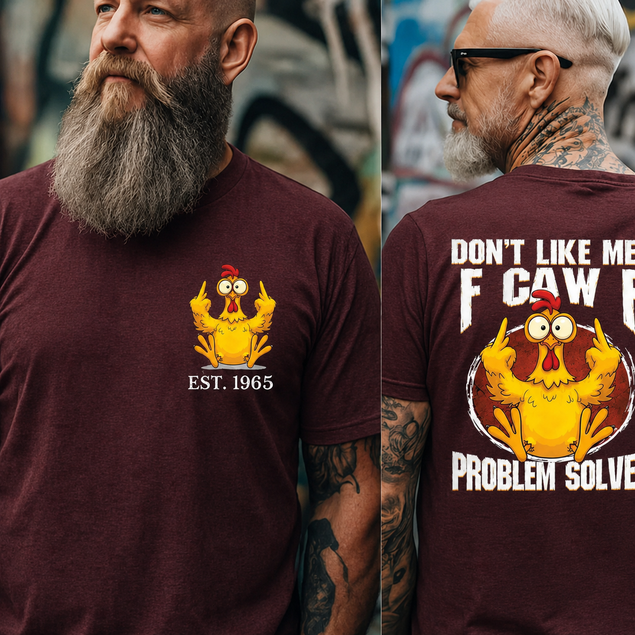 F Caw F T Shirt, Custom Year 2 Side Shirt, Boomer/Gen X/Y T-shirt