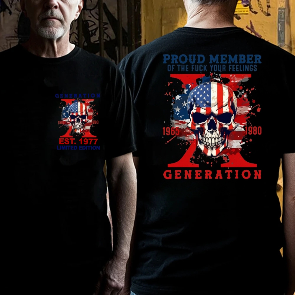 PROUD MEMBER OF THE FUCK YOUR FEELINGS 1965 1980 GENERATION EST Graphic T-Shirt