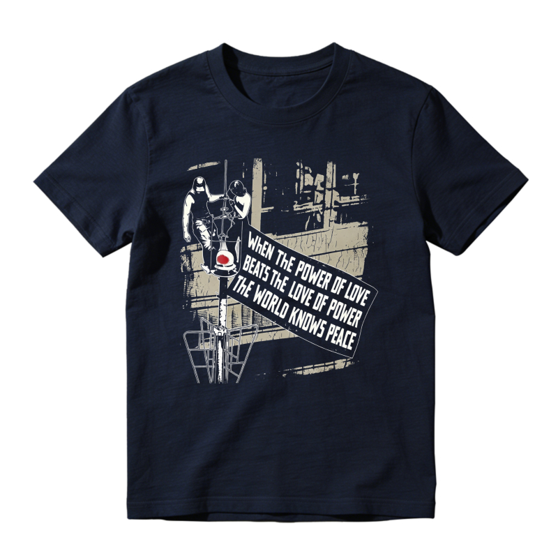 When The Power Of Love Beats The Love Of Power The World Knows Peace Graphic Unisex Classic T-shirt