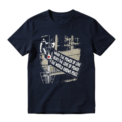 When The Power Of Love Beats The Love Of Power The World Knows Peace Graphic Unisex Classic T-shirt