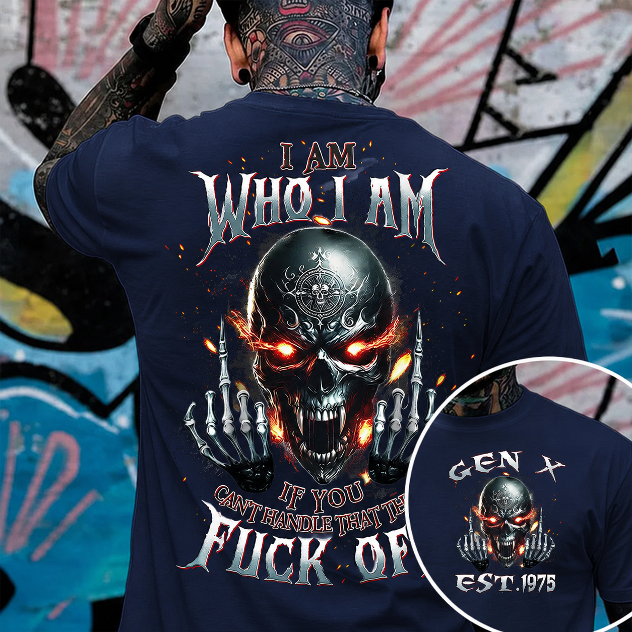 I Am Who I Am Custom Year Gen X, Boomer T-shirt