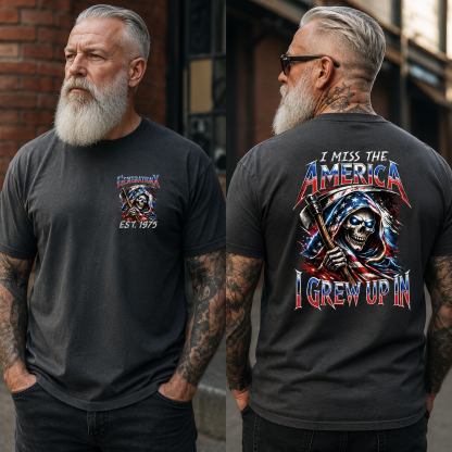Personalized Year 1965-1980 I Miss The America, I Grew Up In Badass Generation X Shirt